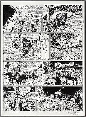 Western - Planche originale n°42 de l'album "WANTED" - tome 5 : Superstition Mountains - novembre 2000