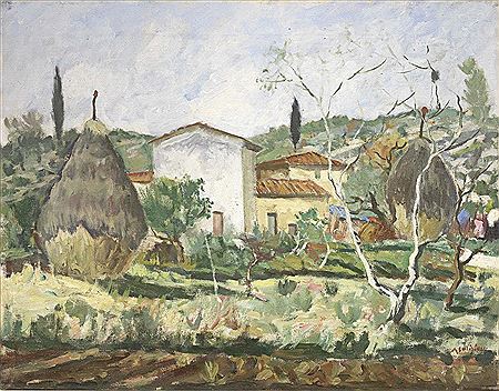 Paesaggio toscano by Alberto Caligiani - Auction record, sale price, and art valuation. Compare with similar artists and explore comparable artworks.