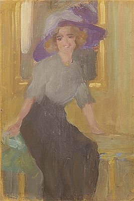 Ragazza con cappello, 1912 ca.