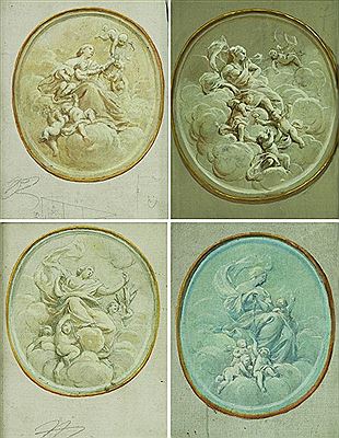 Quattro virtù by Filippo Pedrini - Auction record, sale price, and art valuation. Compare with similar artists and explore comparable artworks.