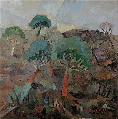Paesaggio collinare 1985 by Renato Nesi - Auction record, sale price, and art valuation. Compare with similar artists and explore comparable artworks.