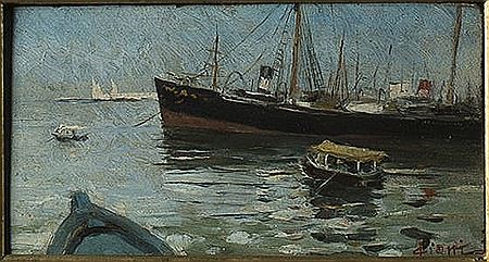 Seascape with boats by Giuseppe Ciani - Auction record, sale price, and art valuation. Compare with similar artists and explore comparable artworks.