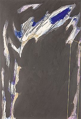 Untitled. Abstrakte Farbkomposition in Schwarz, Weiß und Blau by Jose Alverez Niebla - Auction record, sale price, and art valuation. Compare with similar artists and explore comparable artworks.