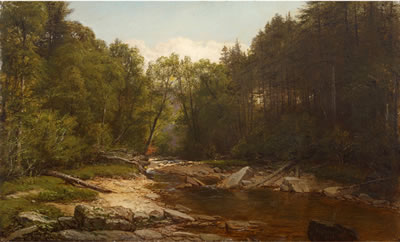 PENNSYLVANIA LANDSCAPE WITH STREAM
