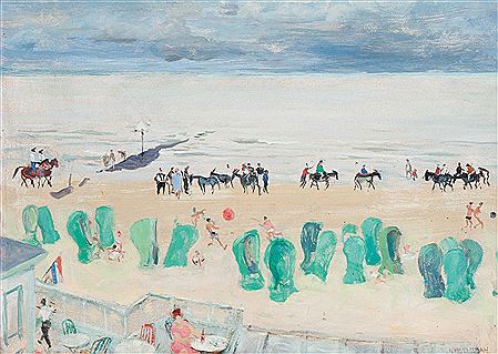 The summerly day at the beach, Scheveningen