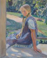 Jeune fille assise, (19)29