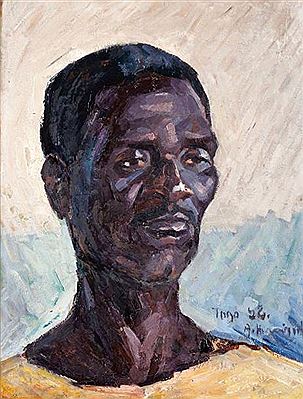 Portrait d'un togolais by Andre Herviault - Auction record, sale price, and art valuation. Compare with similar artists and explore comparable artworks.
