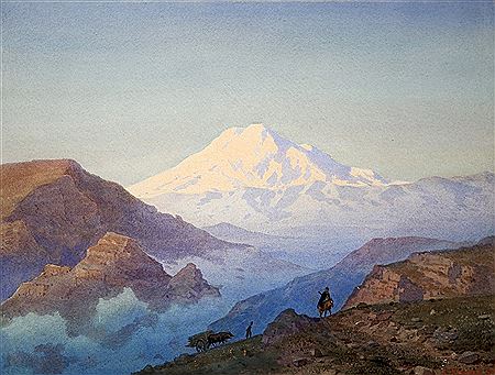 Rider at the Top of the Mountain