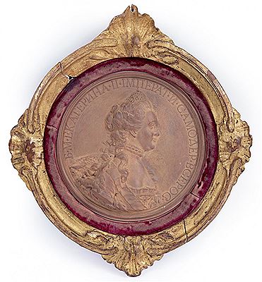 A Terracotta Effigy of Empress Catherine The Great