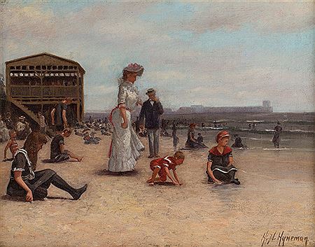 Coney Island Beach Scene