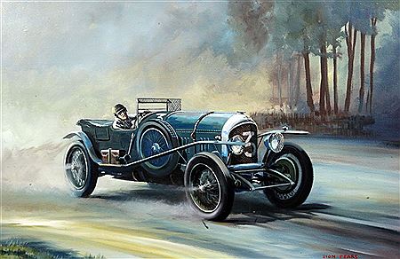 Le Mans 1927 Sammy Davies driving the winning 3 litre Bentley by Dion Pears - Auction record, sale price, and art valuation. Compare with similar artists and explore comparable artworks.
