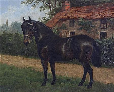 Portrait of a black pony 'Tommy' by Henry Richard Bird - Auction record, sale price, and art valuation. Compare with similar artists and explore comparable artworks.