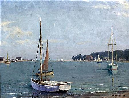 'In Bembridge Harbour' by Leslie Kent - Auction record, sale price, and art valuation. Compare with similar artists and explore comparable artworks.