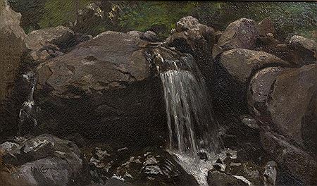 FALLS ON A ROCKY STREAM