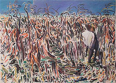 Sample artwork by Joseph O'Sickey (1918 - 2013), known for figure and floral painting, garden landscape, teaching - View similar artists and auction records