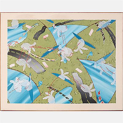 Indians Visit the Landscape II by Ken Nevadomi - Auction record, sale price, and art valuation. Compare with similar artists and explore comparable artworks.