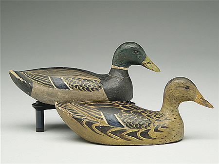 Very rare 1/4 size pair of mallards (2)