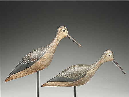 Rigmate pair of willets by Charles W Thomas - Auction record, sale price, and art valuation. Compare with similar artists and explore comparable artworks.