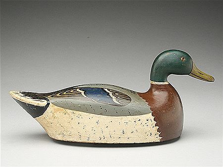 Very rare hollow carved mallard hen