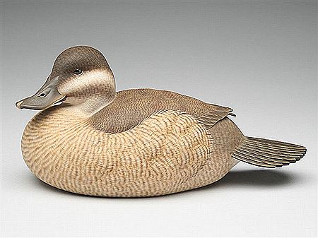 Exceptionally well carved ruddy duck