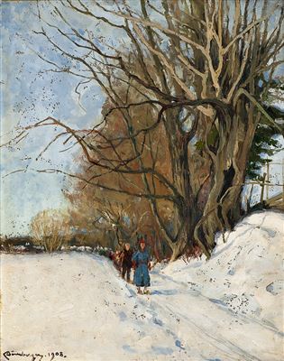 På ski (1908)