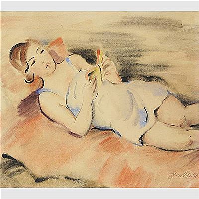 Lesende by Josef Bell - Auction record, sale price, and art valuation. Compare with similar artists and explore comparable artworks.