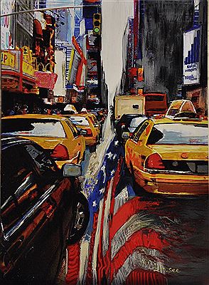 NEW-YORK, TAXIS JAUNES"