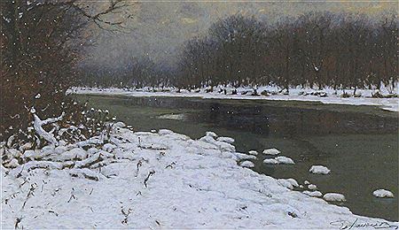 RIVIERE EN HIVER