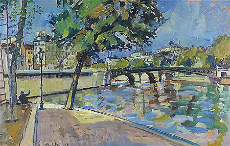 SPRING ON THE SEINE, PARIS; 1959