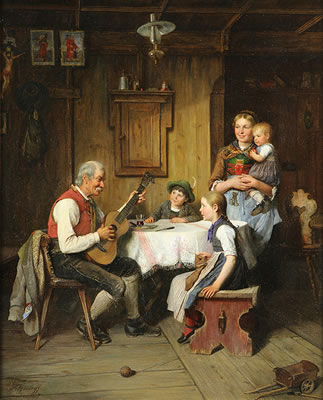 "A Family Gathering," 1887