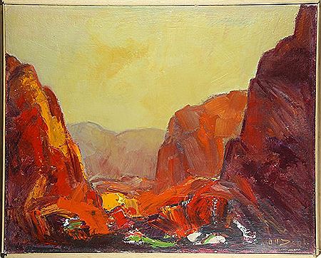 "Kaleidoscope Canyon" by Anton Henry Dahl - Auction record, sale price, and art valuation. Compare with similar artists and explore comparable artworks.