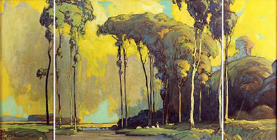 Unttitled (Landscape), 1919--triptych