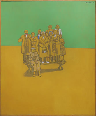 Group Portrait, 1966 by James Strombotne - Auction record, sale price, and art valuation. Compare with similar artists and explore comparable artworks.