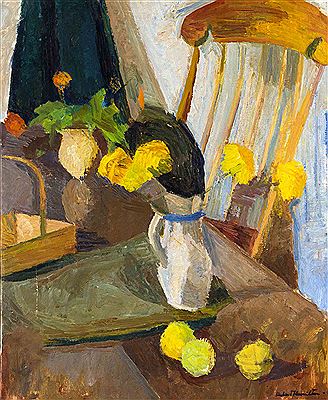 Farbenfrohes Stillleben mit Zitronen by Herbert Hamilton - Auction record, sale price, and art valuation. Compare with similar artists and explore comparable artworks.