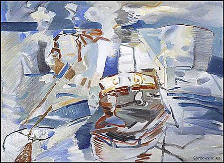 Tugboats, Victoria by James Gordaneer - Auction record, sale price, and art valuation. Compare with similar artists and explore comparable artworks.