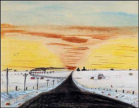 Prairie Road in Winter by William McCargar - Auction record, sale price, and art valuation. Compare with similar artists and explore comparable artworks.