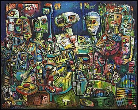 Sample artwork by Fahri Aldin (Born 1950), known for painting - View similar artists and auction records