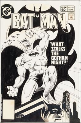 "Ernie Colon and Dick Giordano Batman #351 Cover Original Art (DC, 1982).