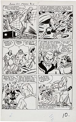 "Al Hartley Journey Into Mystery #90 Thor Story Page 8 Original Art (Marvel, 1963).