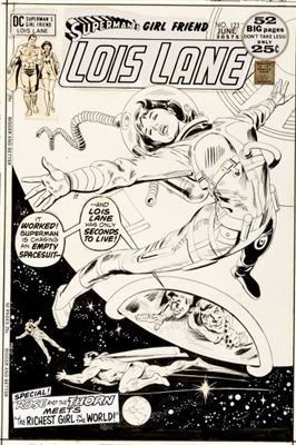 "Bob Oksner Superman's Girl Friend, Lois Lane #123 Cover Original Art (DC, 1972). by Bob Oksner - Auction record, sale price, and art valuation. Compare with similar artists and explore comparable artworks.