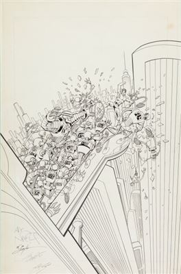 "Art Nichols Magnus, Robot Fighter #2 Cover Original Art (Valiant, 1991).