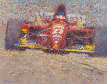Jean Alesi in Ferrari 412 F1 Car