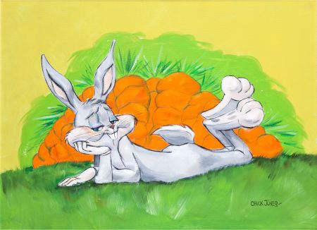 Bugs Bunny Painting (c. 1989). ""Draw me like one of your French girls.""