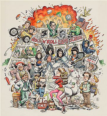 Ramones - Rock 'N' Roll High School Poster Original