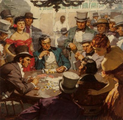 Poker Game by Saul Tepper - Auction record, sale price, and art valuation. Compare with similar artists and explore comparable artworks.