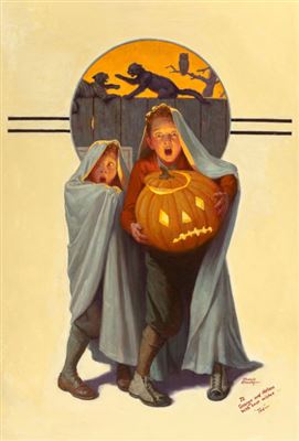 Halloween Scare, The Saturday Evening Post cover, November 2, 1935