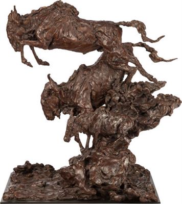 Leaping Wildebeest