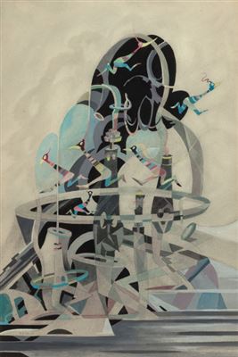 Six Bird Atomic Reactor by Theodor Seuss (Dr Seuss) Geisel - Auction record, sale price, and art valuation. Compare with similar artists and explore comparable artworks.