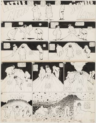 Winsor McCay Little Nemo in Slumberland Sunday Comic Strip Original Art dated 7-18-09 (New York Herald, 1909)