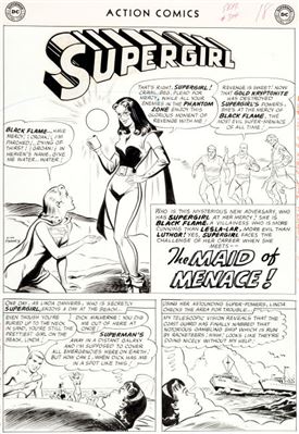 Jim Mooney Action Comics #304 Complete 13 Page Story ""The Maid of Menace!"" Original Art (DC, 1963)